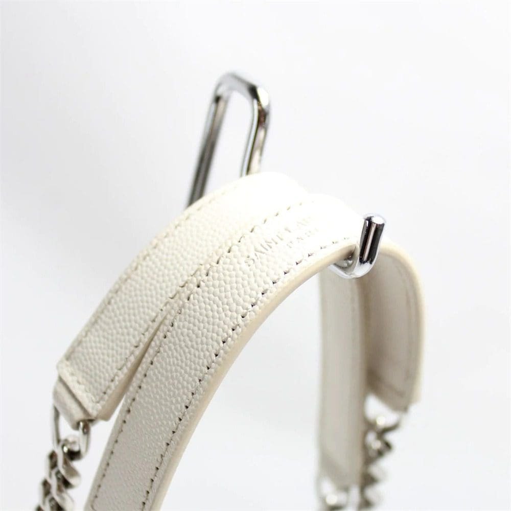Saint Laurent Envelope Crossbody Eggshell White