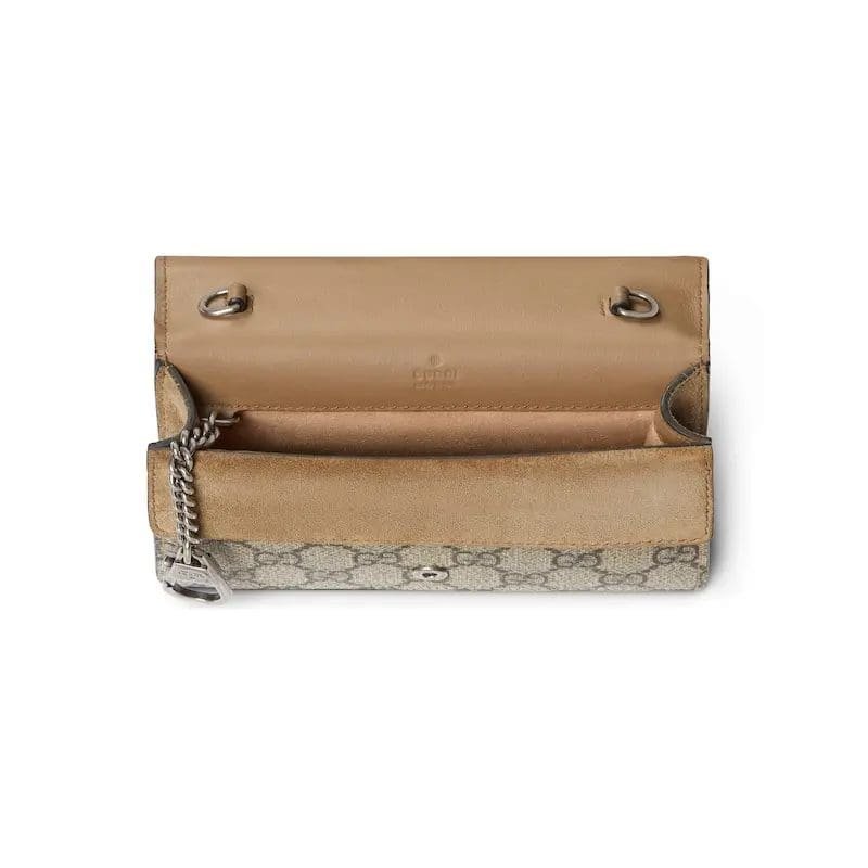 GUCCI DIONYSUS SERIES GG SUPREME CANVAS SUPER MINI HANDBAG