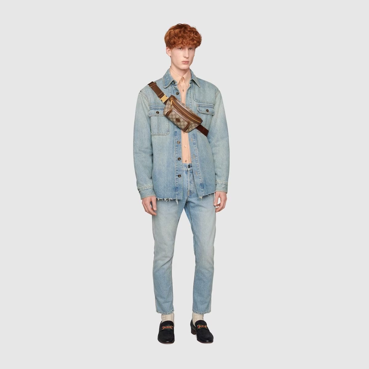 GUCCI BELT BAG WITH INTERLOCKING G