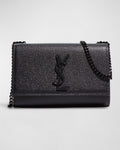 Saint Laurent Kate Small YSL Crossbody Bag in Grained Leather