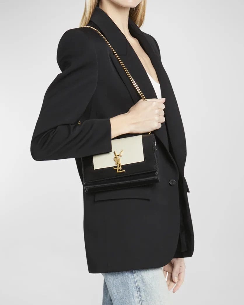 Saint Laurent Kate Small YSL Crossbody Bag in Smooth Leather