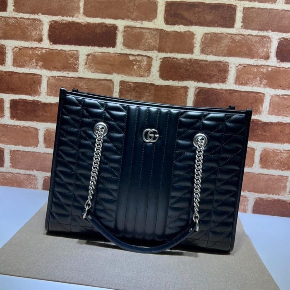 GUCCI MARMONT MEDIUM TOTE BAG
