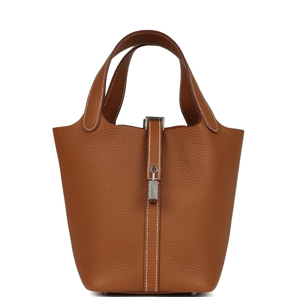 Hermès Picotin Lock 18 Gold Clemence Palladium Hardware