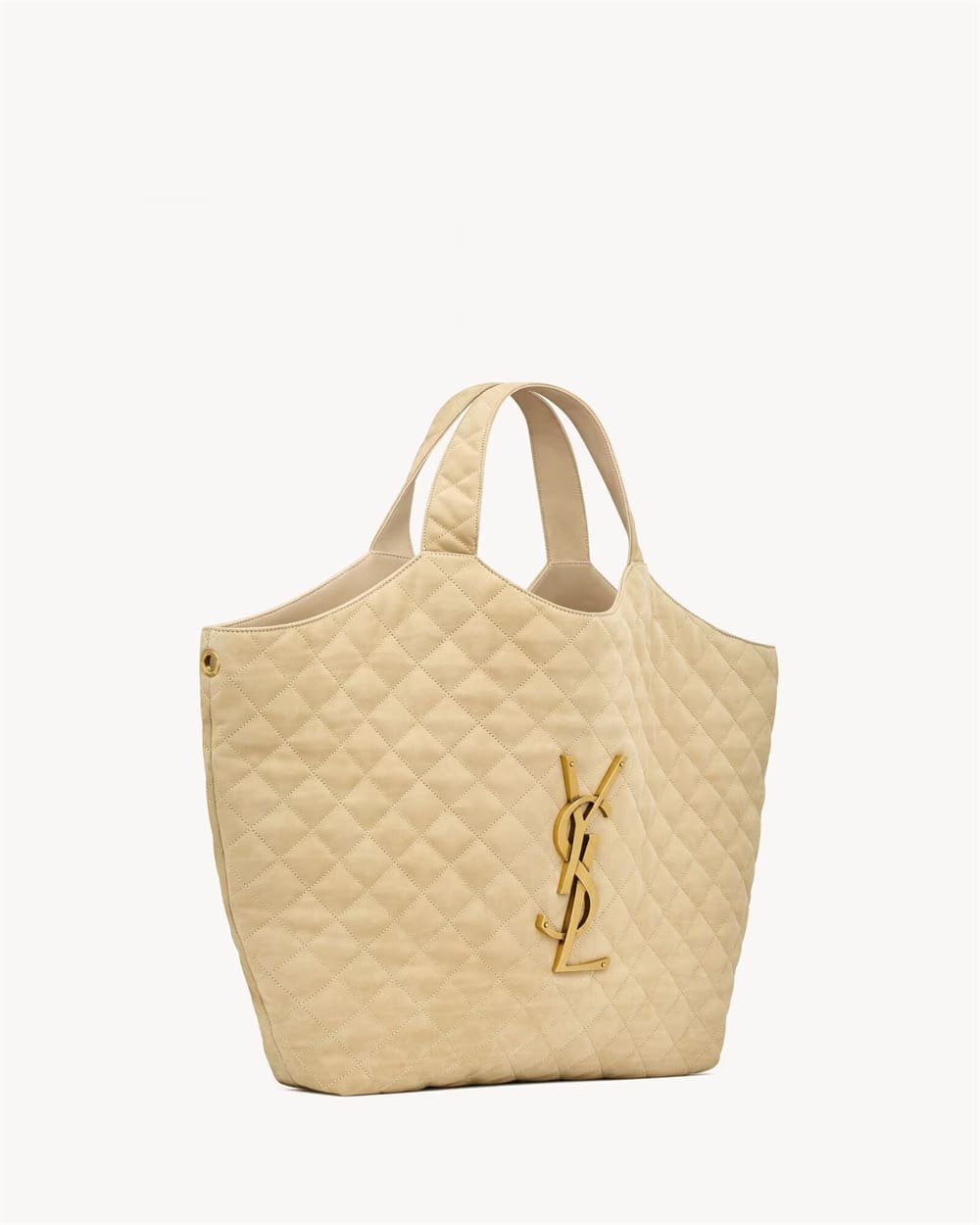 Saint Laurent Nubuck Suede Quilted Maxi Icare Shopping