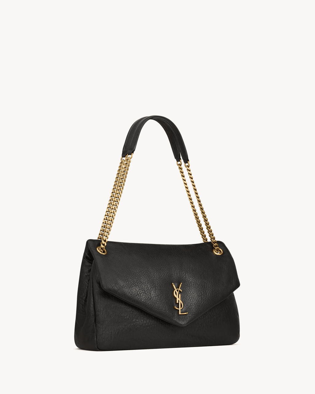 Saint Laurent Calypso large in grained lambskin