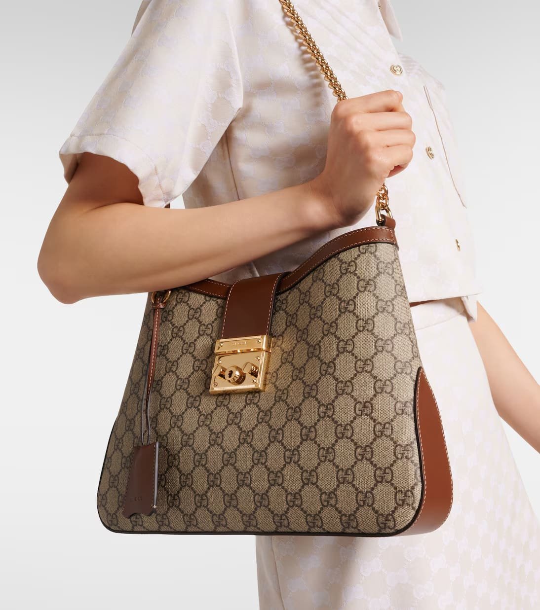 Gucci Padlock Medium GG Canvas shoulder bag