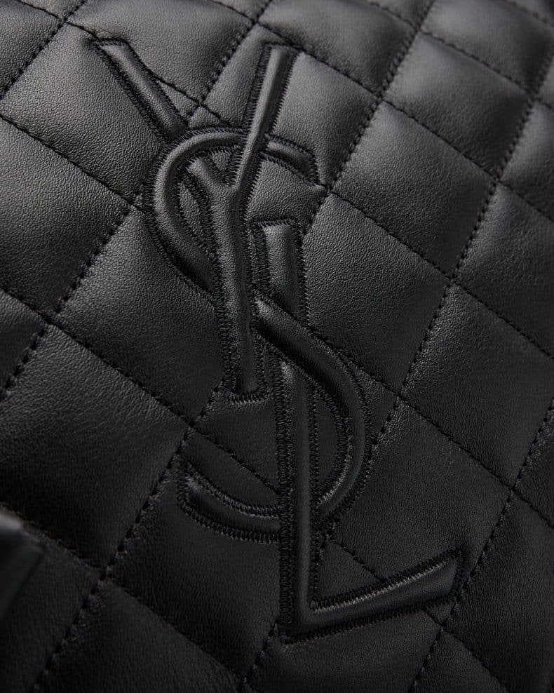 Saint Laurent ES Giant Travel Bag in Smooth Quilted Leather with Gold Hardware