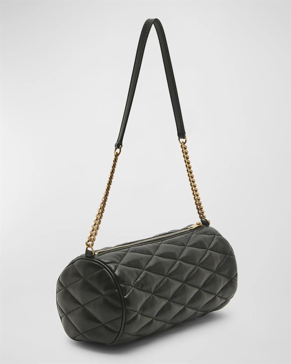 Saint Laurent Sade Medium YSL Tube Shoulder Bag in Quilted Smooth Leather