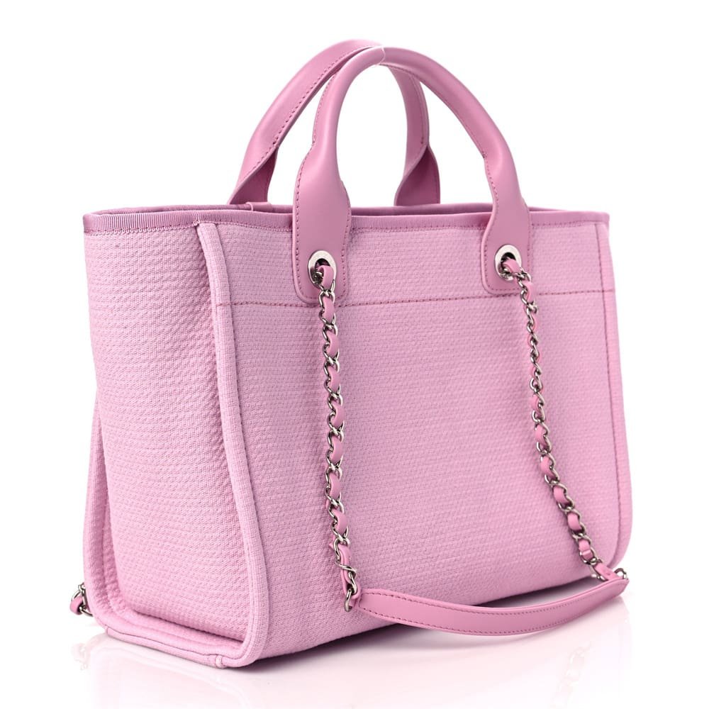 Chanel Mixed Fibers Deauville Tote Pink