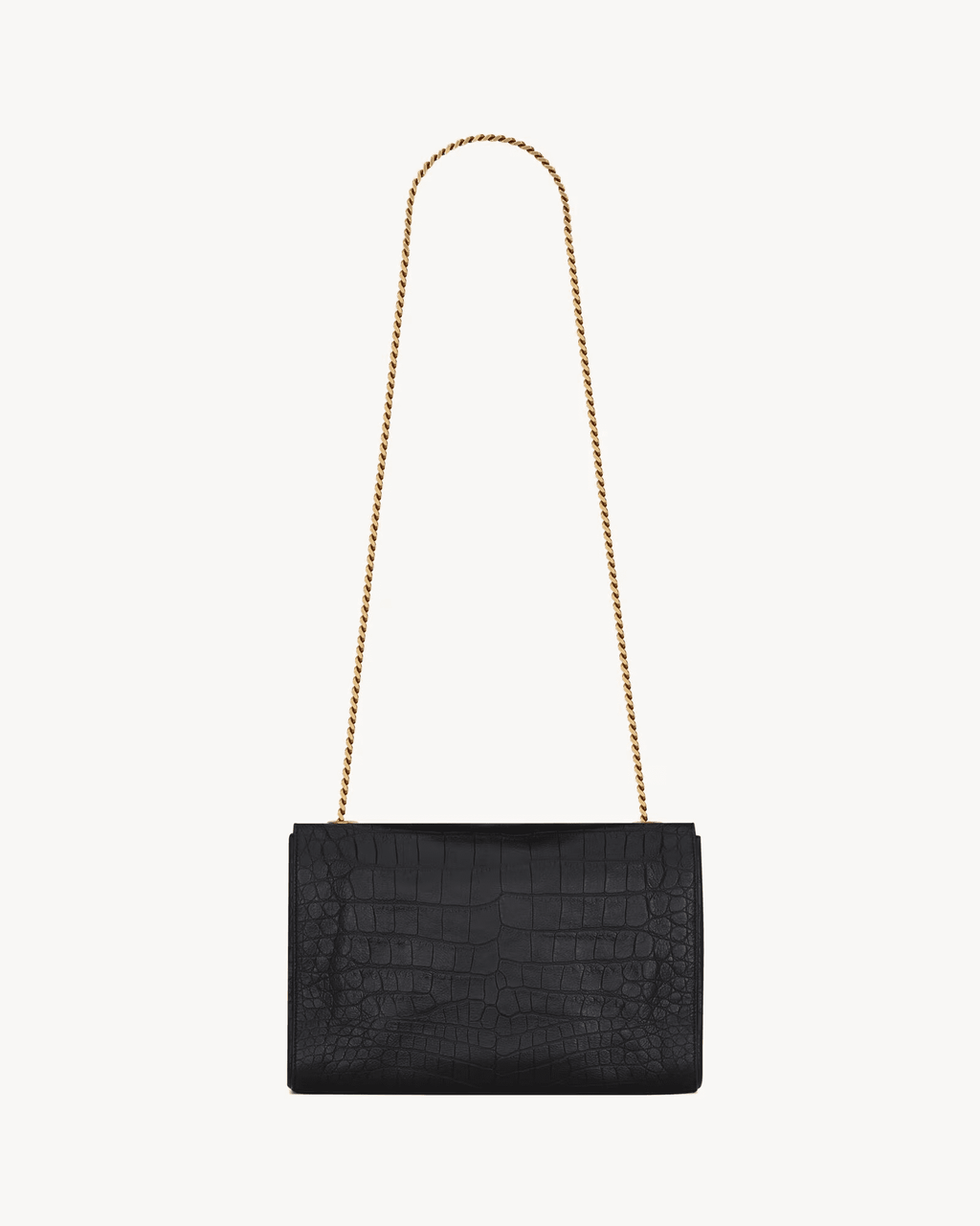 Saint Laurent REVERSIBLE KATE MEDIUM IN CROCODILE-EMBOSSED LEATHER