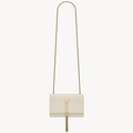 Saint Laurent KATE SMALL TASSEL IN CROCODILE-EMBOSSED LEATHER