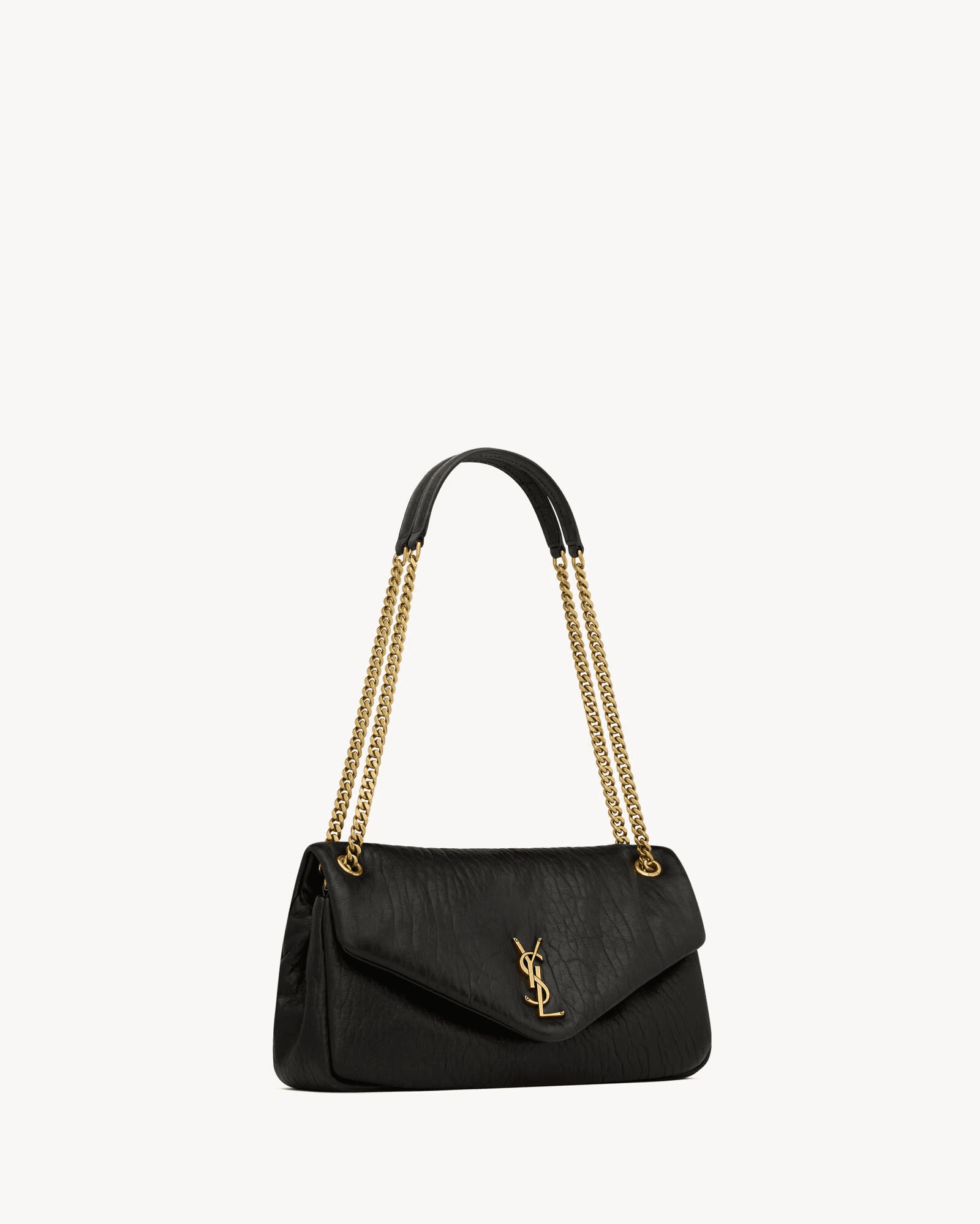 Saint Laurent CALYPSO medium in grained lambskin