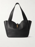 SAINT LAURENT Le 5 À 7 Bea textured-leather tote