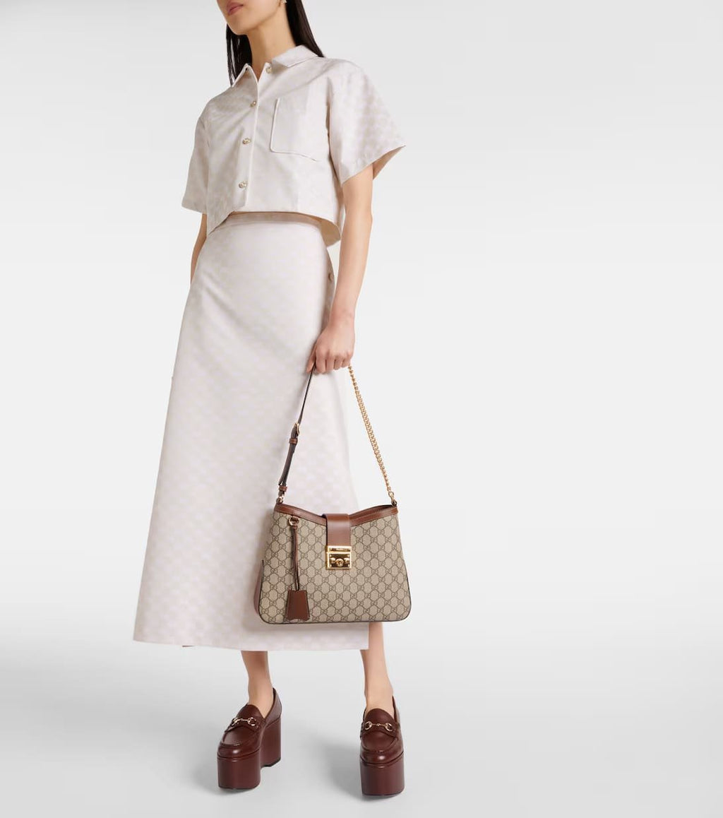 Gucci Padlock Medium GG Canvas shoulder bag
