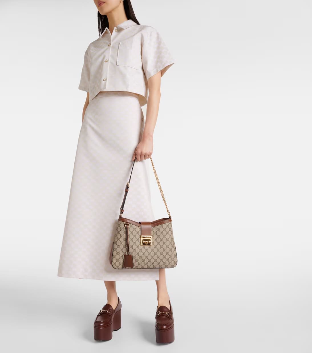 Gucci Padlock Medium GG Canvas shoulder bag