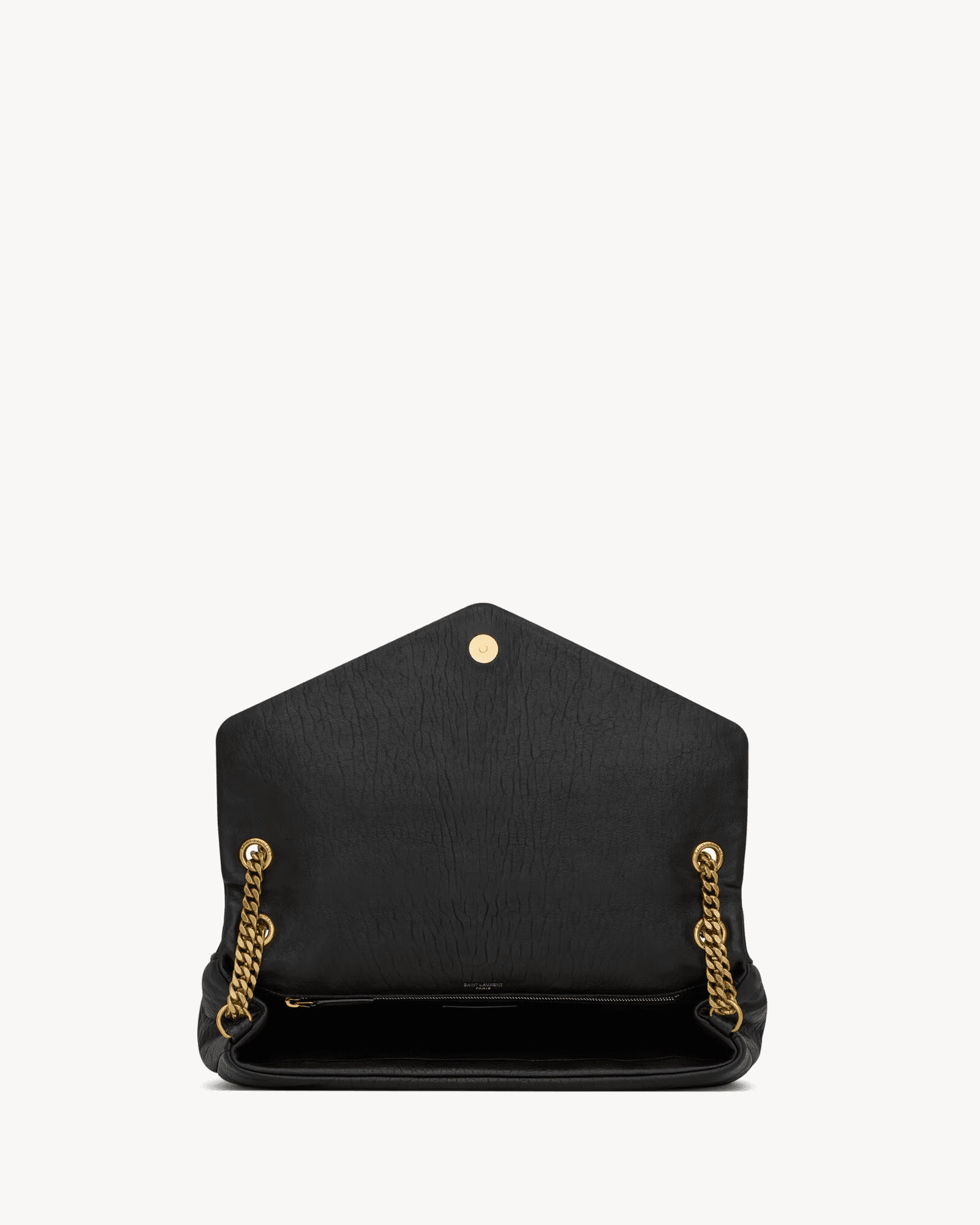 Saint Laurent Calypso large in grained lambskin