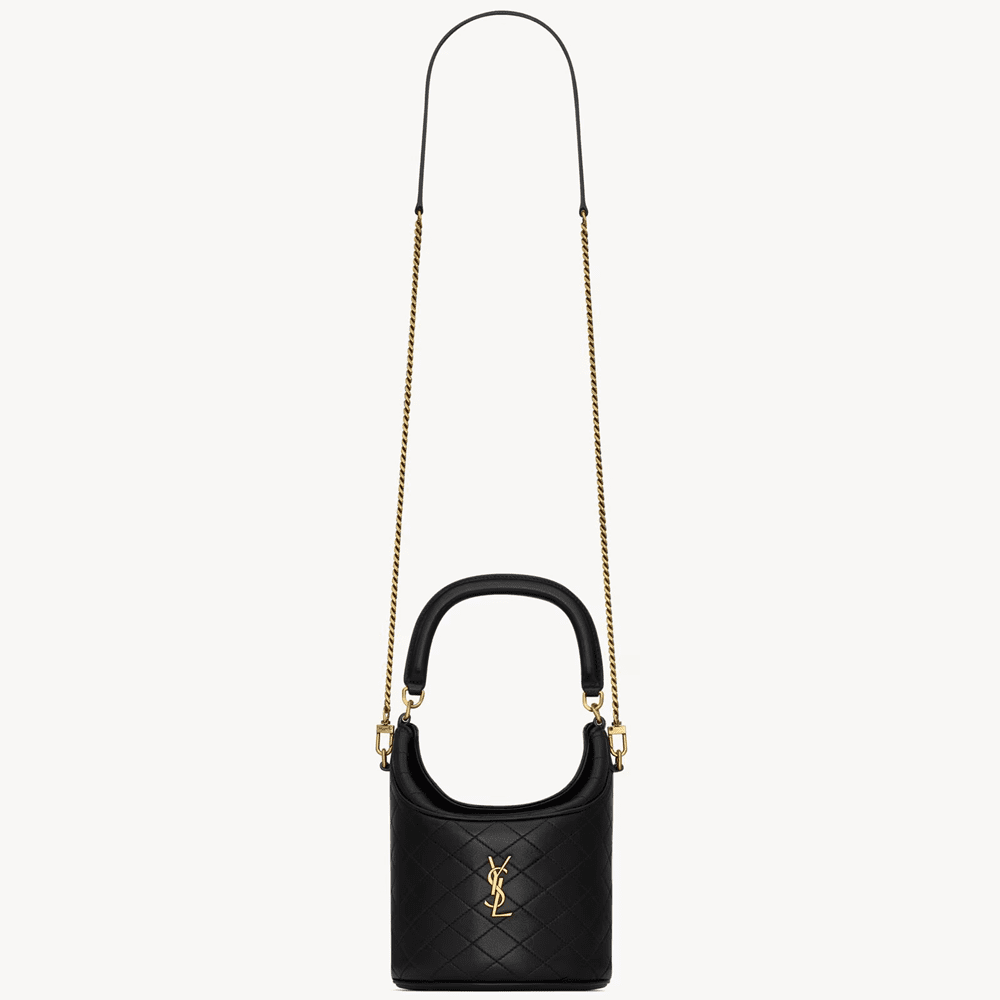 Saint Laurent GABY bucket bag in lambskin