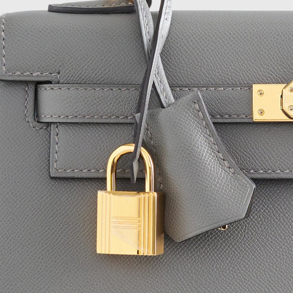 Hermès Kelly 25 Veau Madame Gris Meyer Sellier Gold Hardware