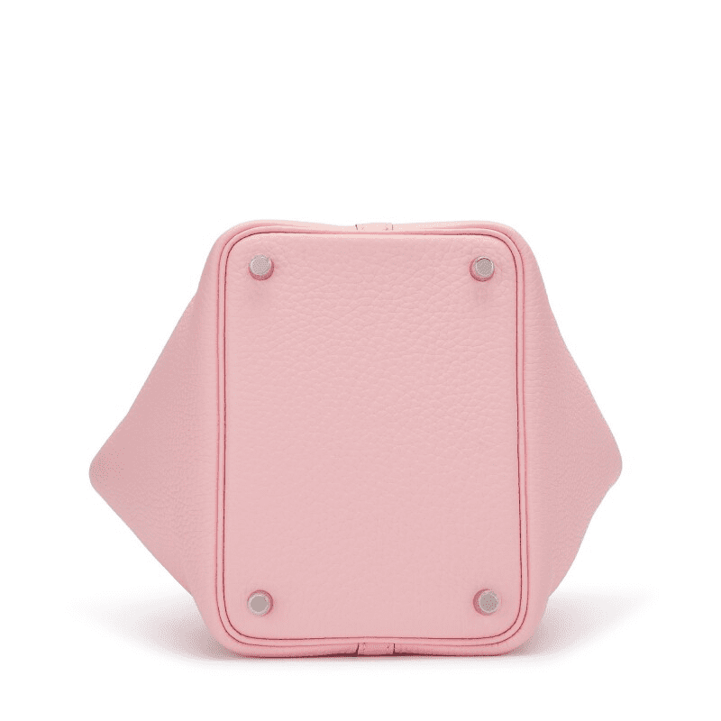 Hermès Rose Sakura Clemence Picotin 18 Palladium Hardware