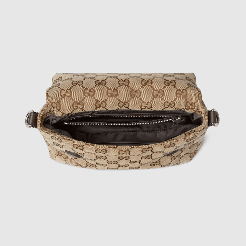 Gucci canvas small crossbody bag