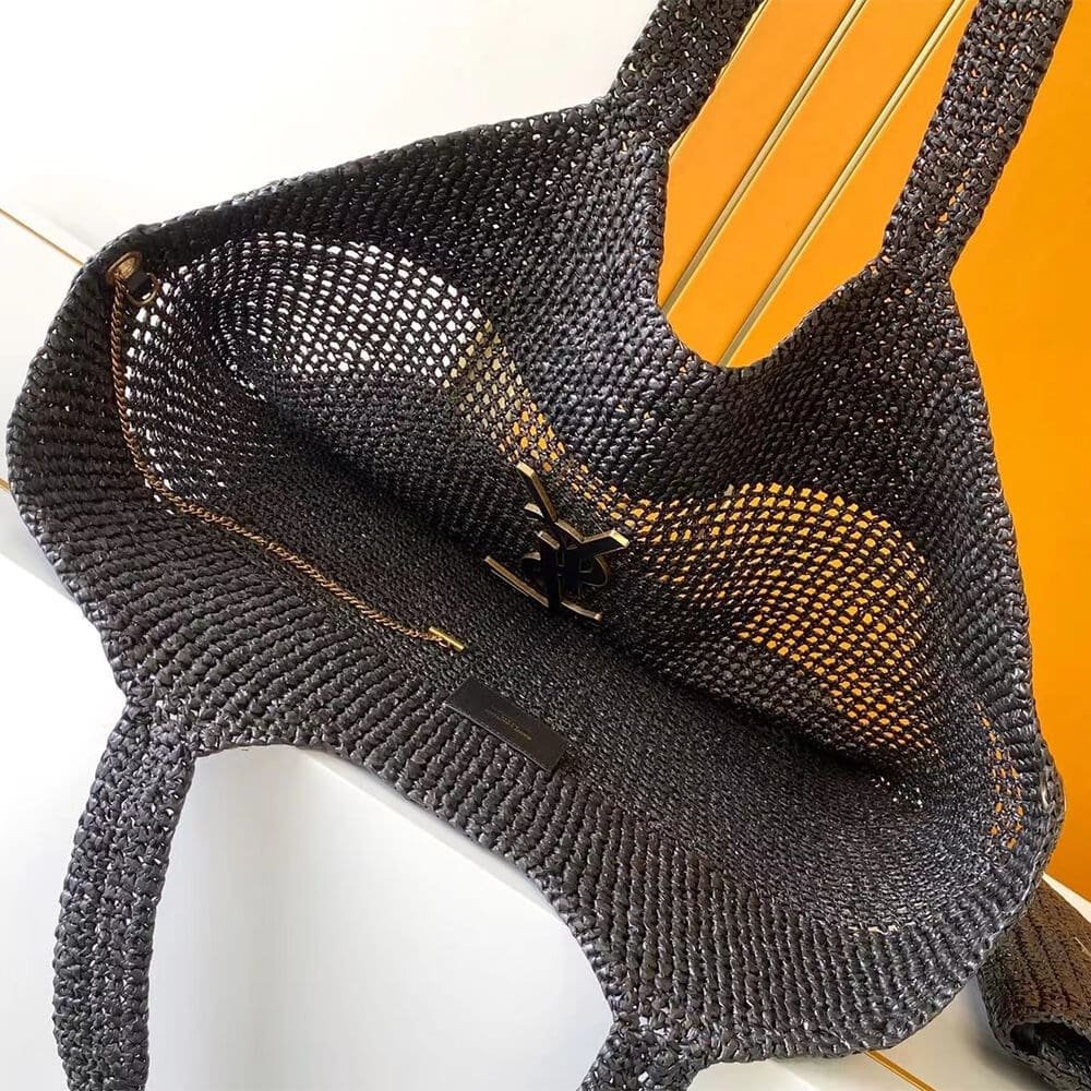 SAINT LAURENT ICARE IN RAFFIA