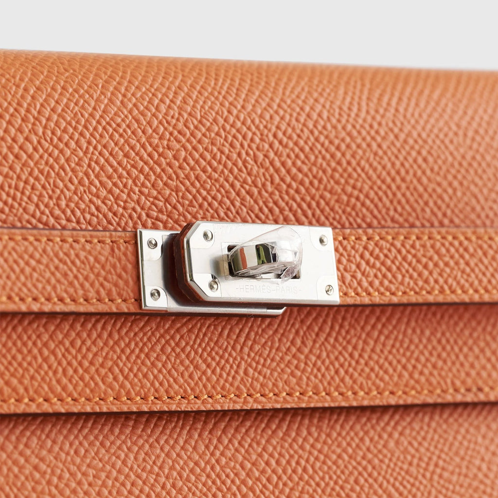 Hermès Kelly To Go Epsom Orange Palladium Hardware
