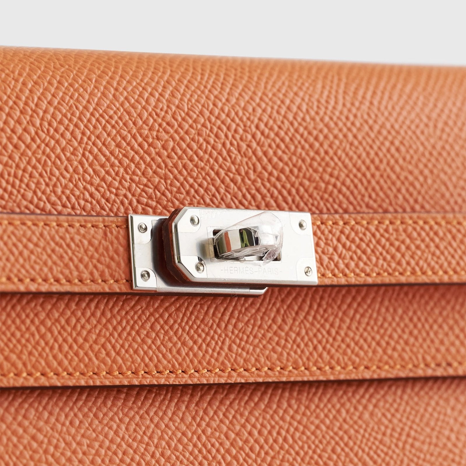 Hermès Kelly To Go Epsom Orange Palladium Hardware