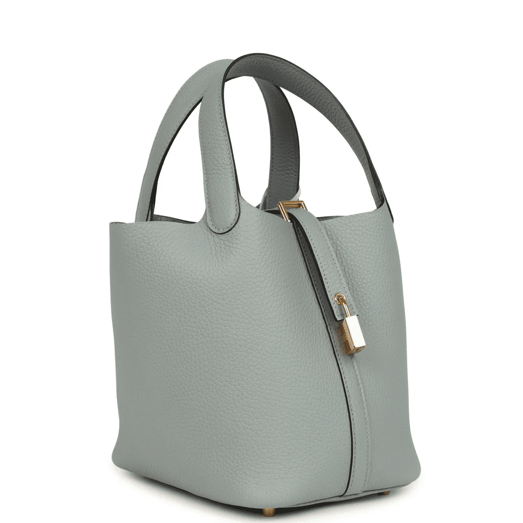 Hermès Picotin Lock 18 Gris Pantin Clemence Gold Hardware
