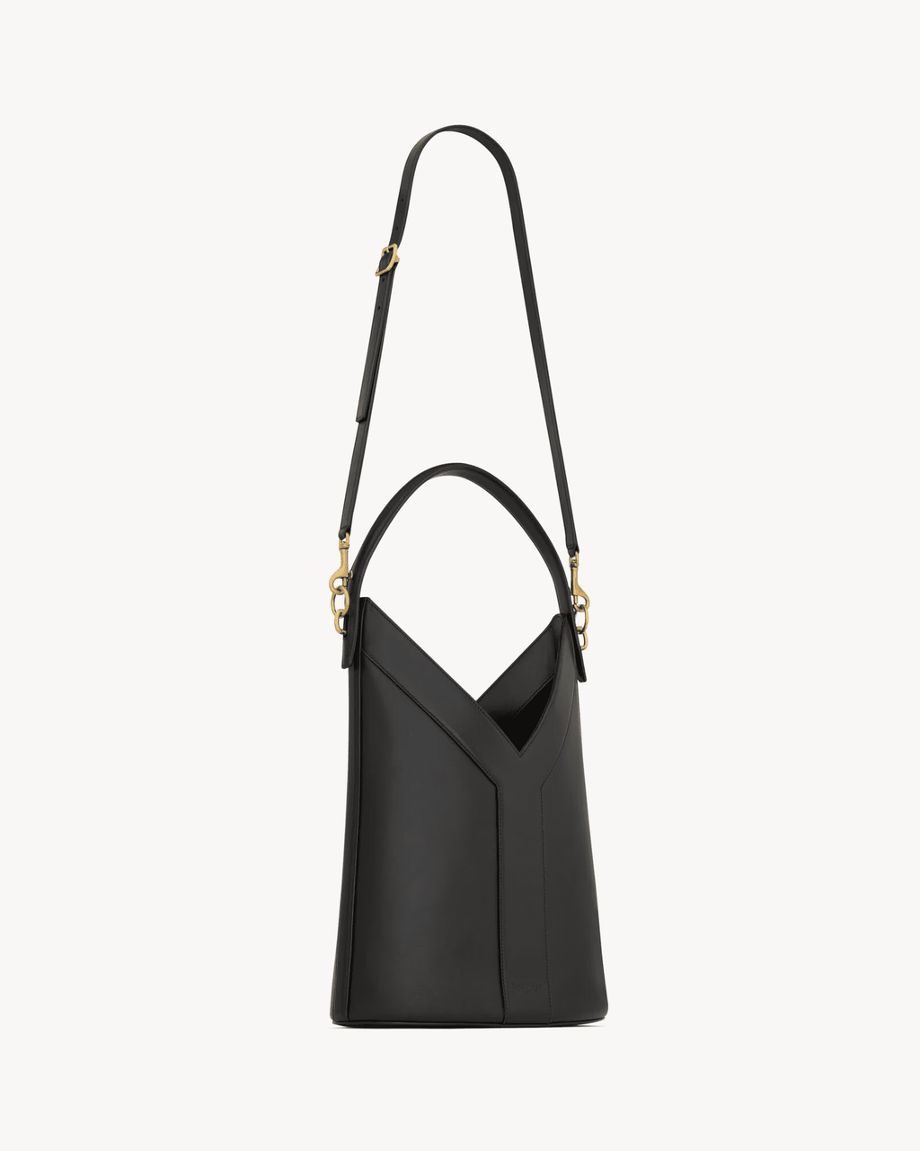 Saint Laurent Y top-handle bucket in leather