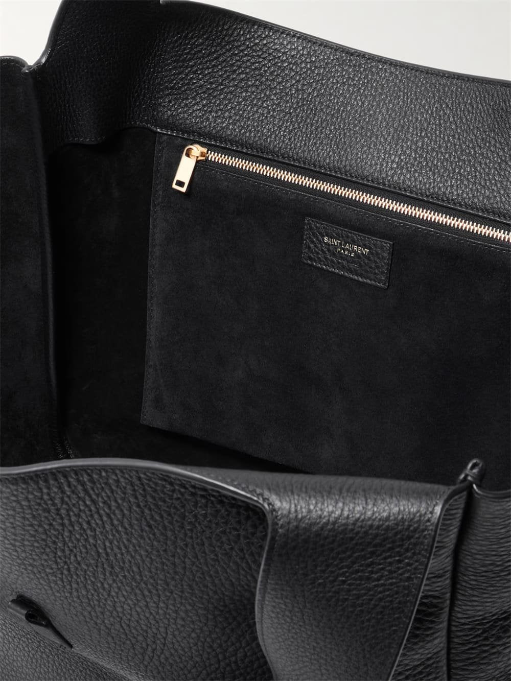 SAINT LAURENT Le 5 À 7 Bea textured-leather tote