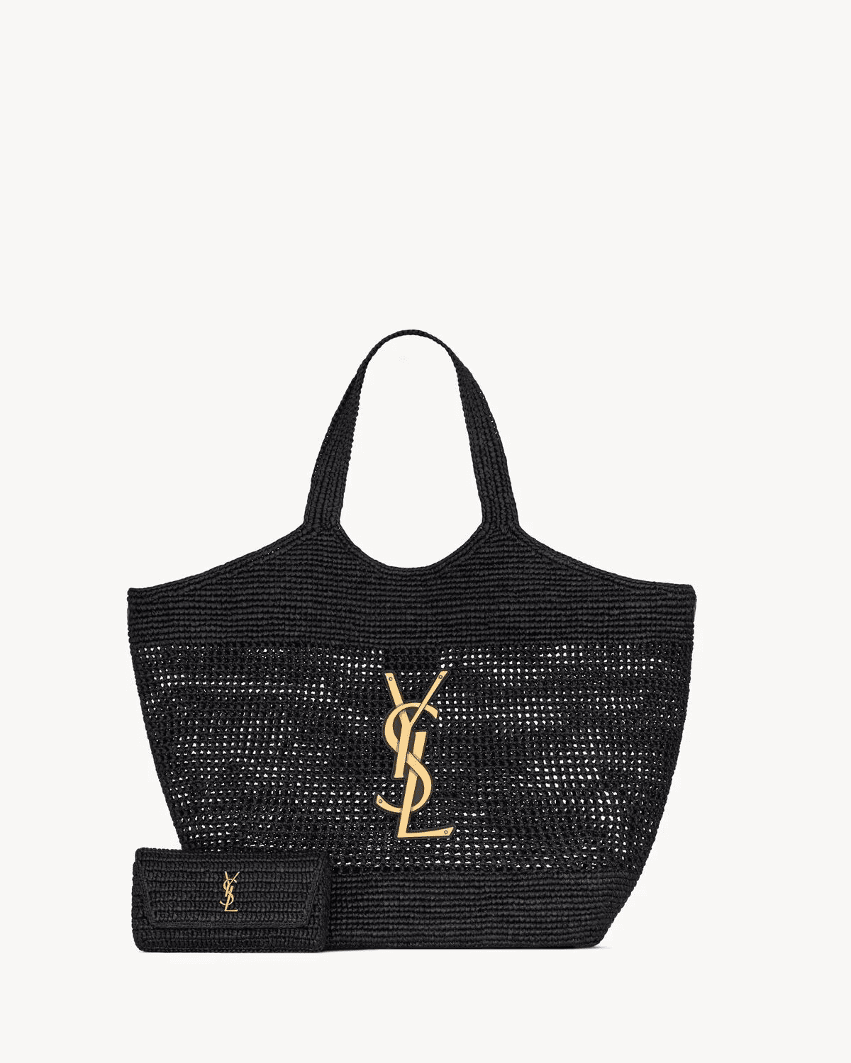 SAINT LAURENT ICARE IN RAFFIA