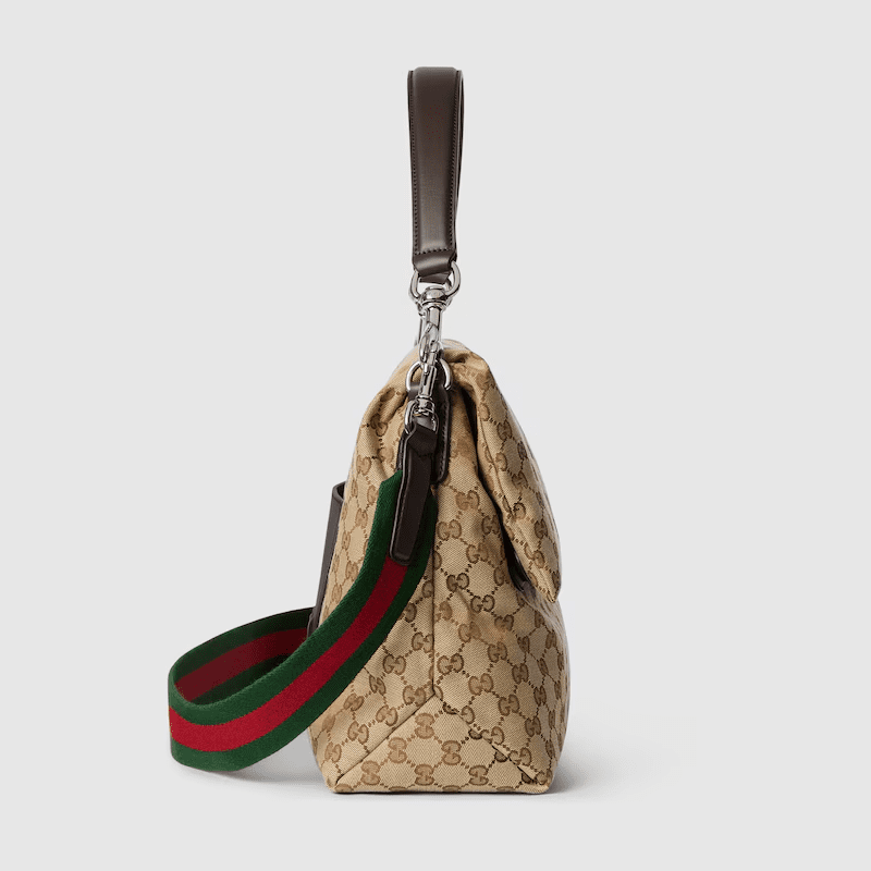 GUCCI canvas large crossbody bag