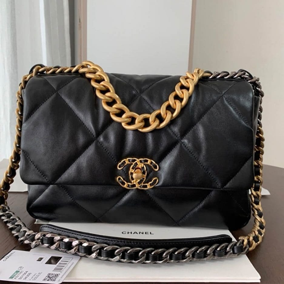 CHANEL 19 Large Handbag AS1161 (top quality)