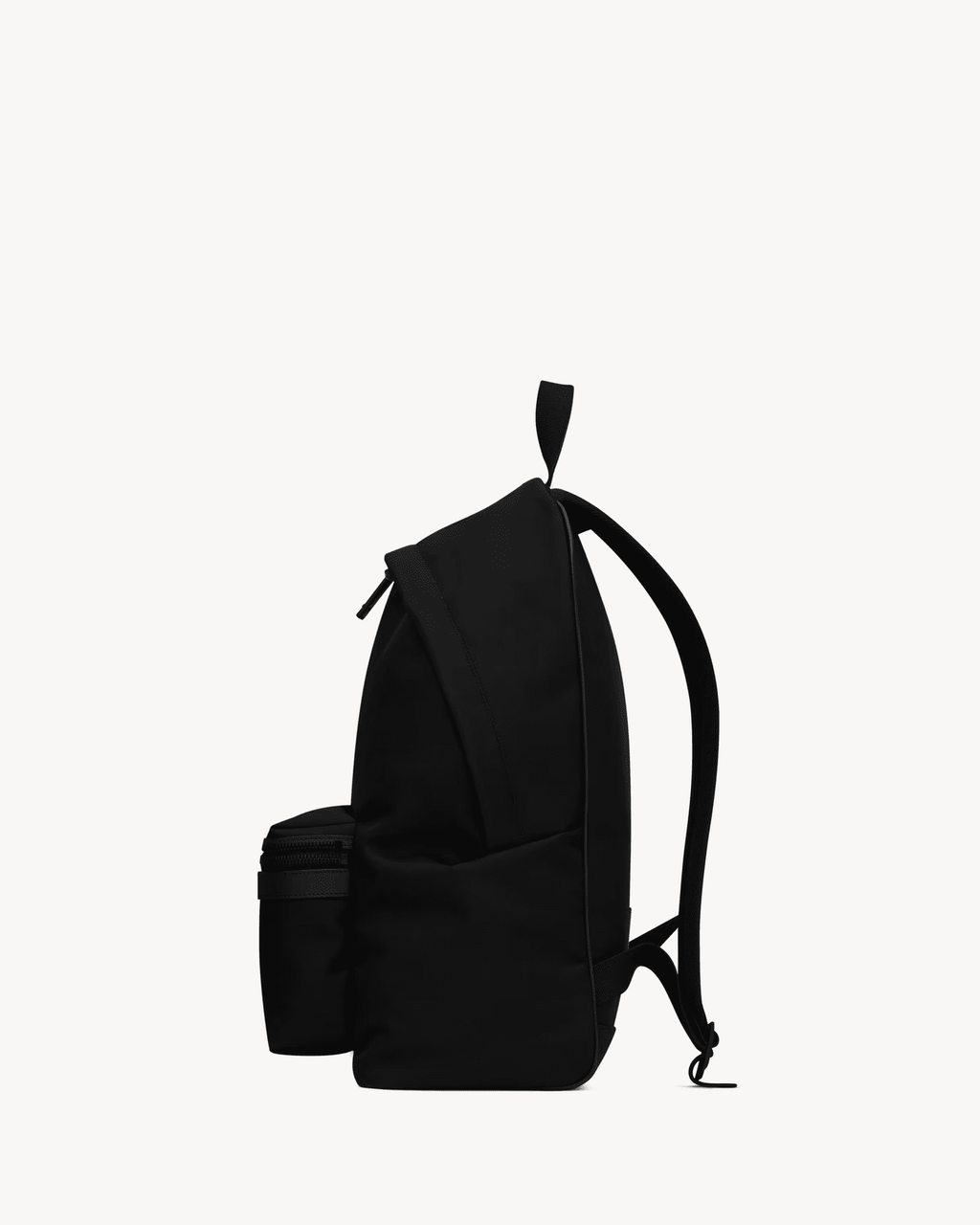 Saint Laurent City backpack in ECONYL®, smooth leather and nylon