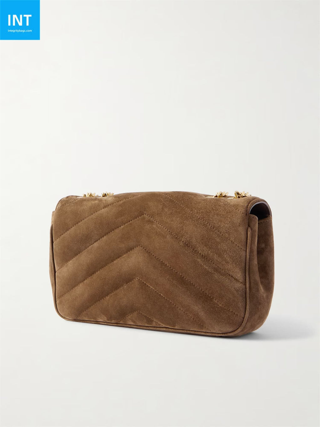 SAINT LAURENT Loulou quilted suede shoulder bag