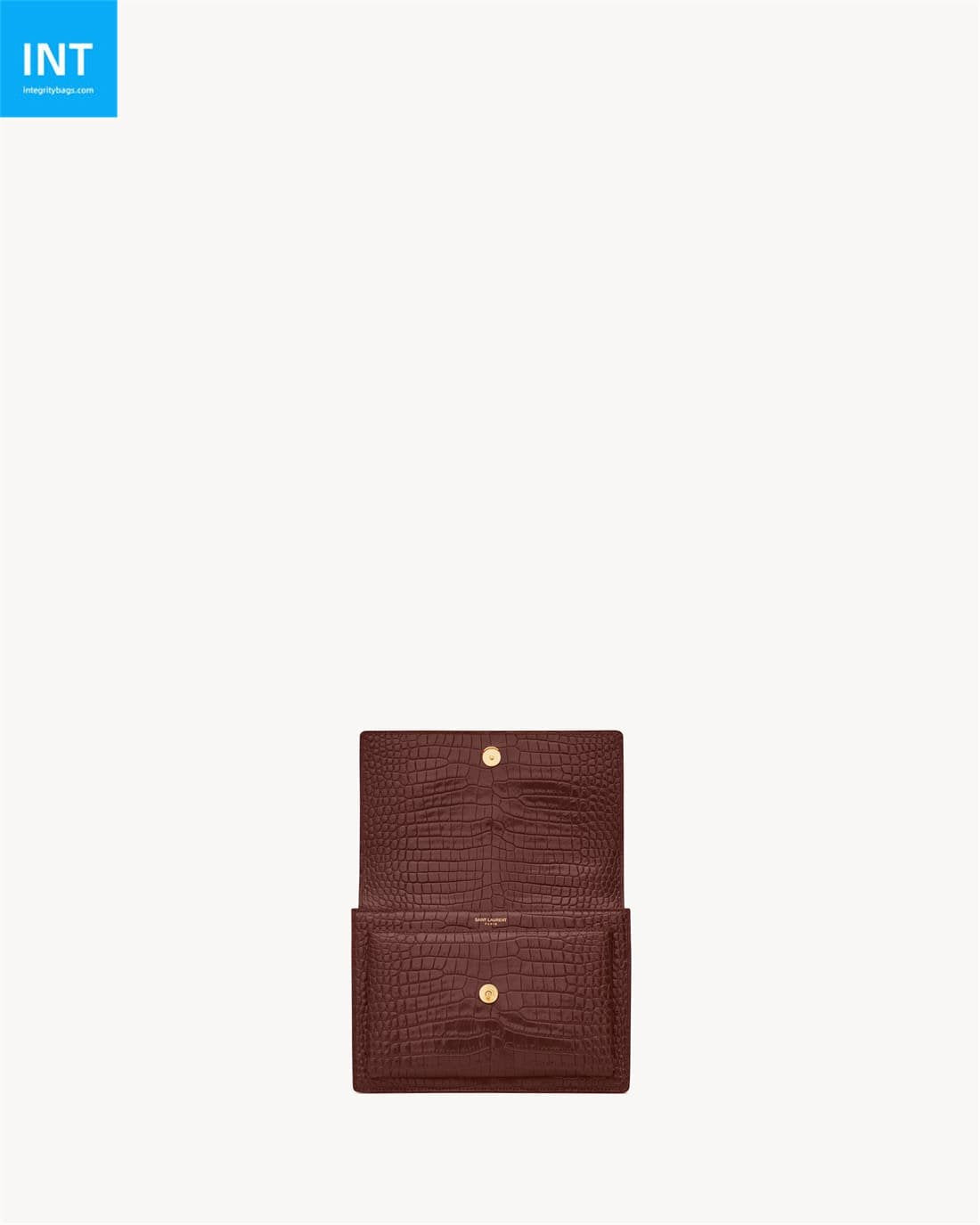 Saint Laurent SUNSET MEDIUM IN CROCODILE-EMBOSSED LEATHER