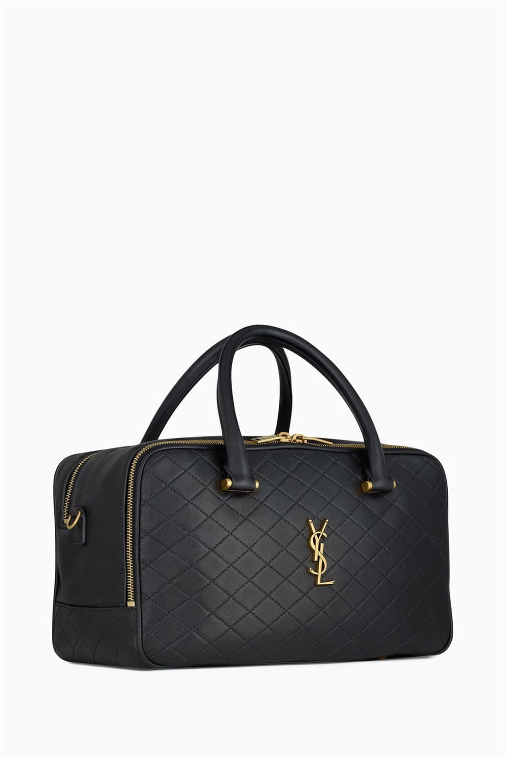 SAINT LAURENTOUT Lyia Duffle Bag in Quilted Lambskin
