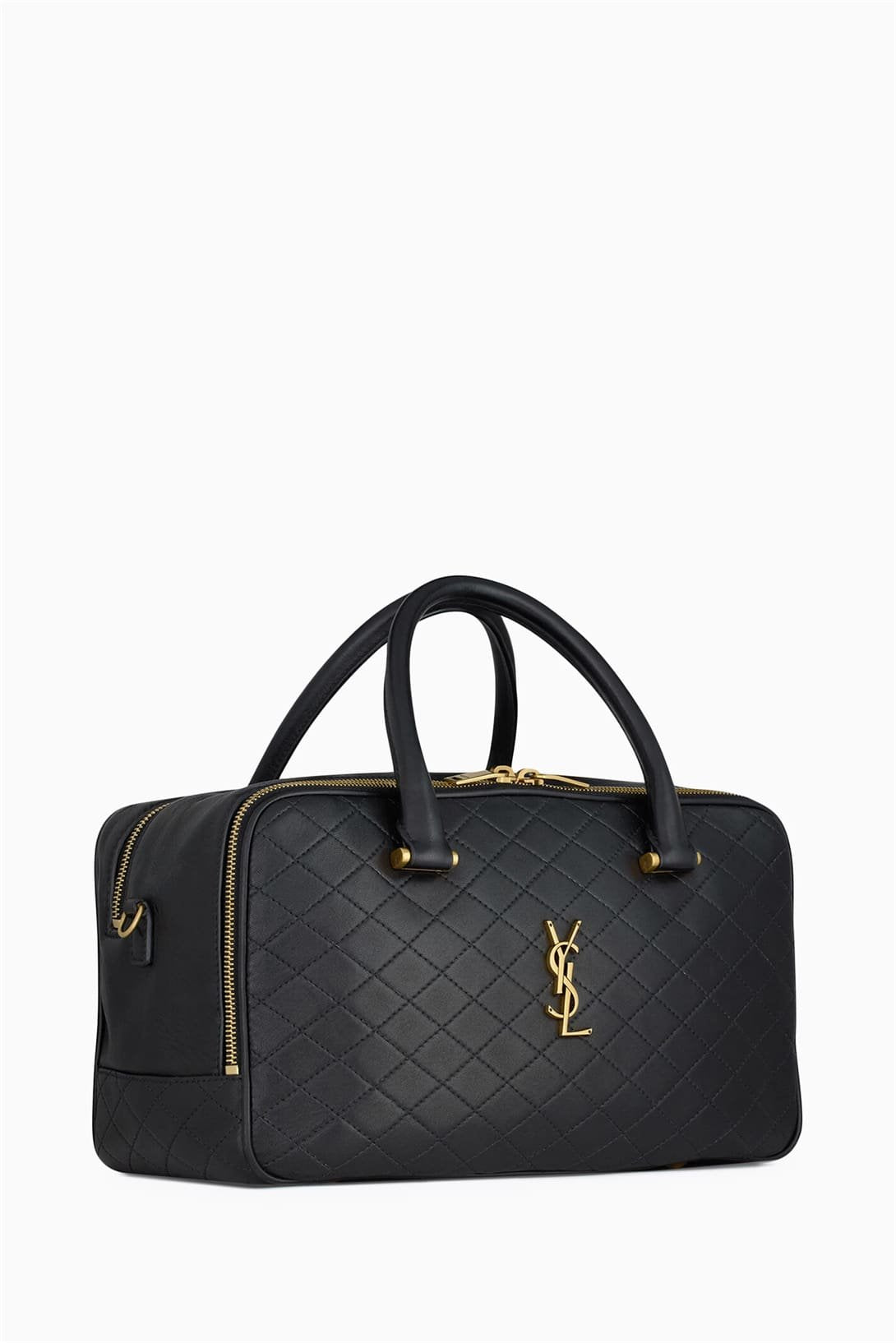 SAINT LAURENTOUT Lyia Duffle Bag in Quilted Lambskin
