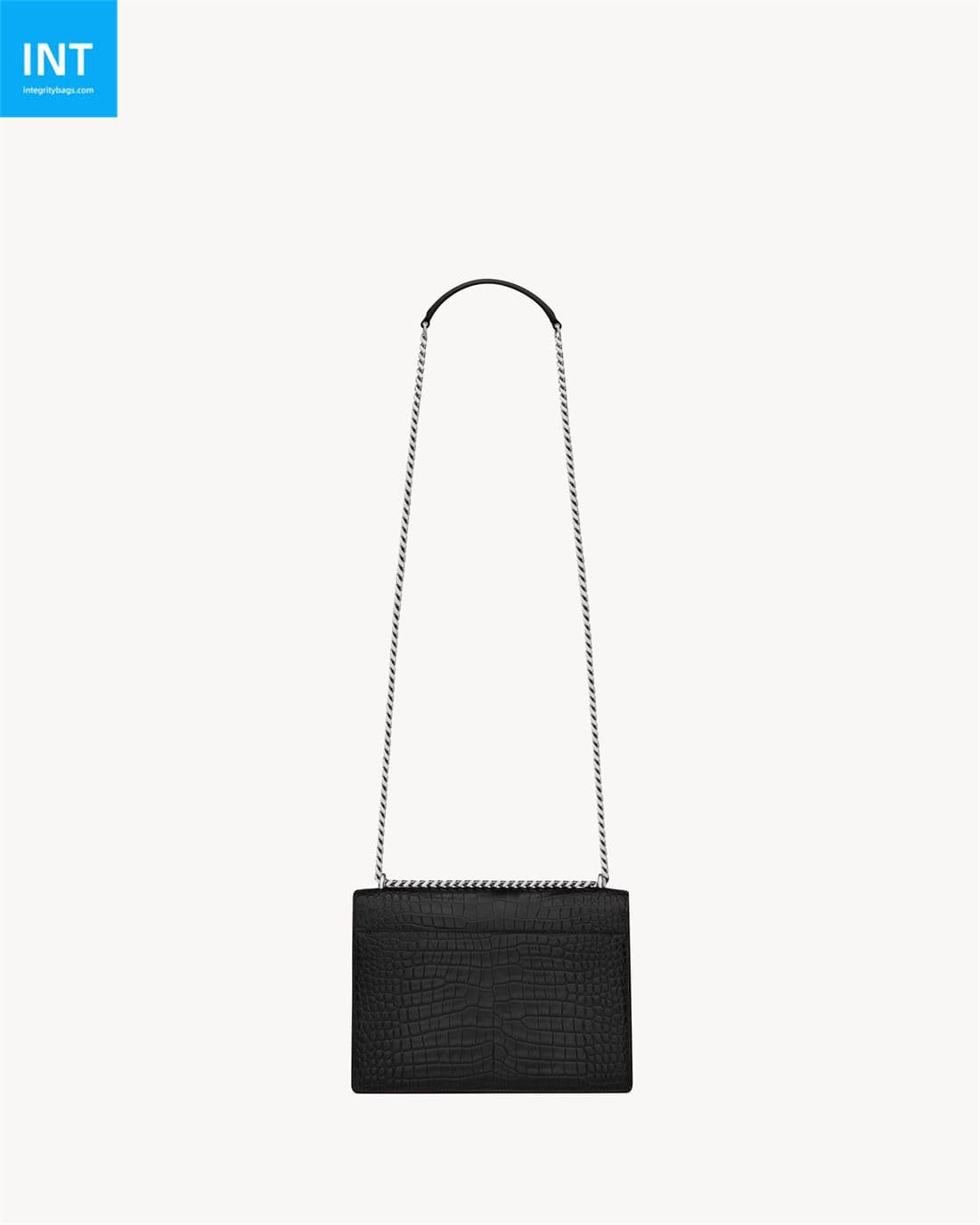 Saint Laurent SUNSET MEDIUM IN CROCODILE-EMBOSSED LEATHER