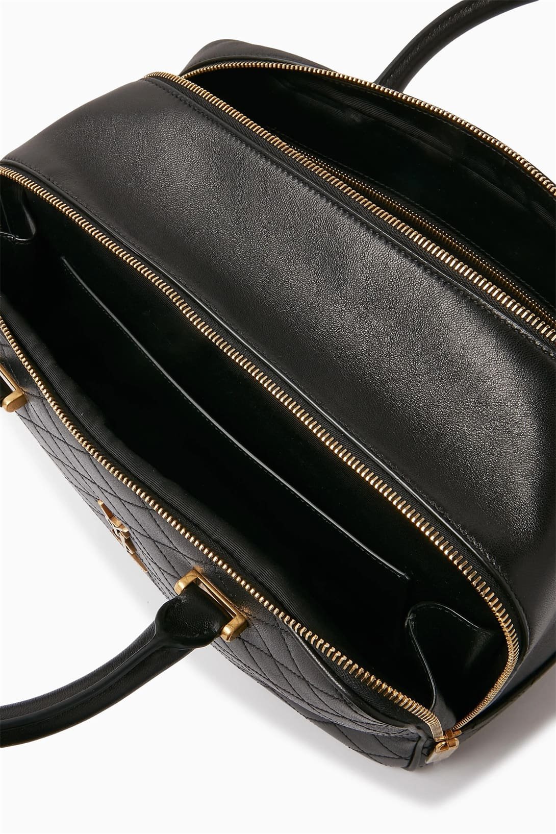 SAINT LAURENTOUT Lyia Duffle Bag in Quilted Lambskin