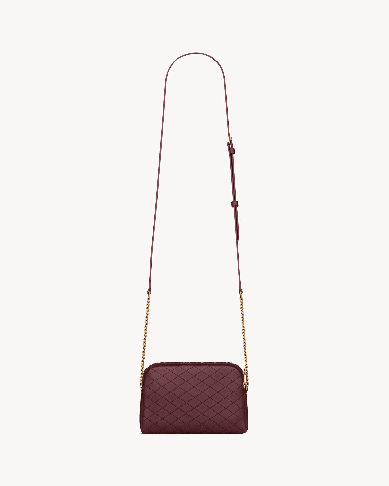 Saint Laurent Gaby zipped pouch in quilted lambskin