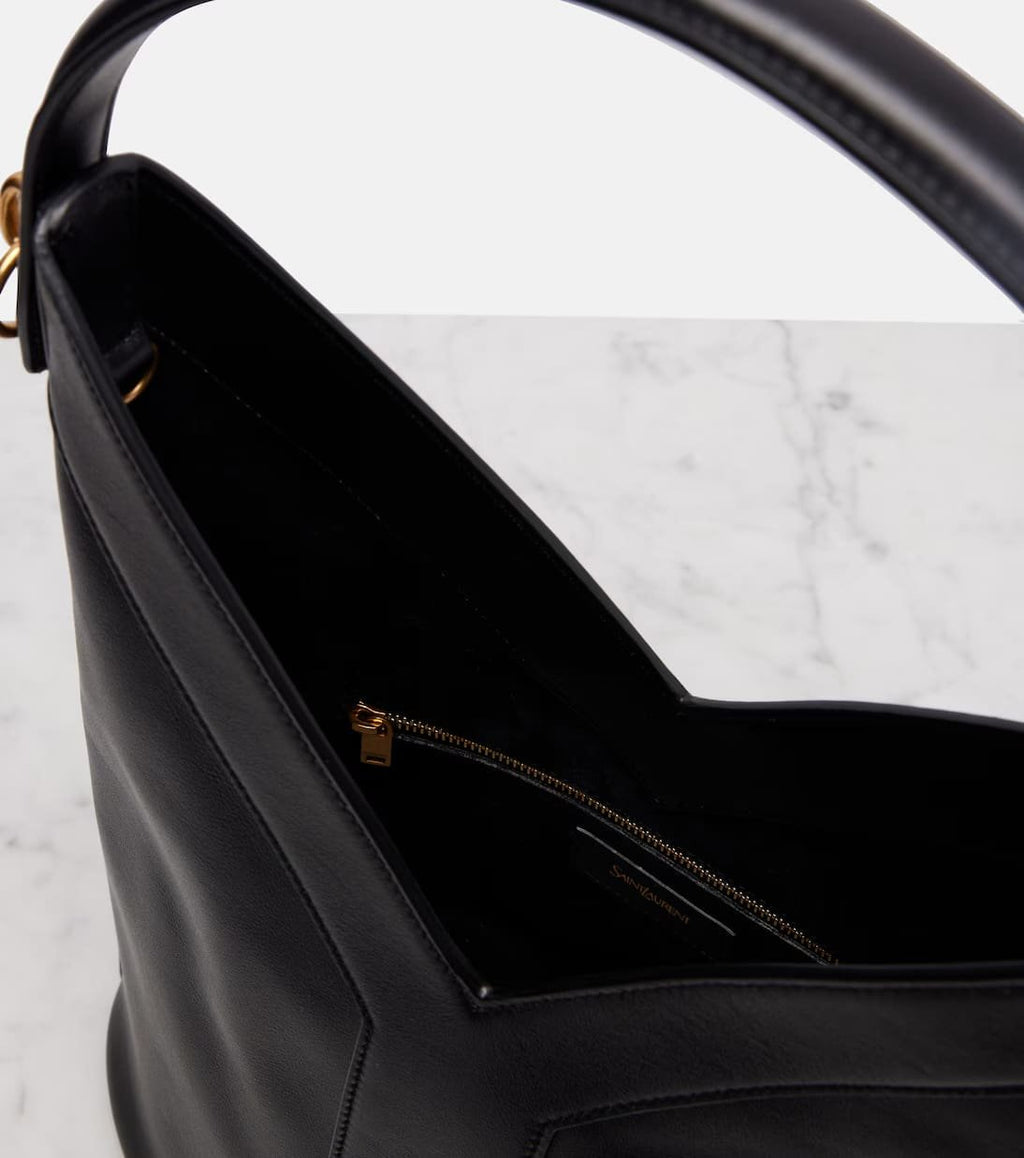 Saint Laurent Y top-handle bucket in leather