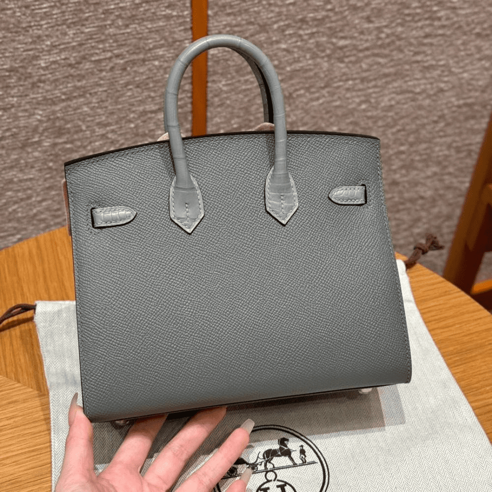 Hermès Birkin 20 Faubourg Rainy Days Gris Misty
