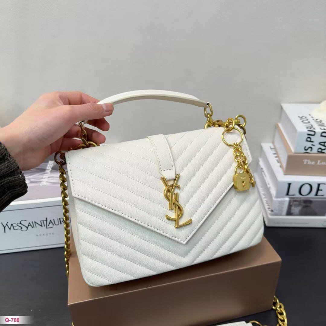 SAINT LAURENT Collège Medium leather shoulder bag