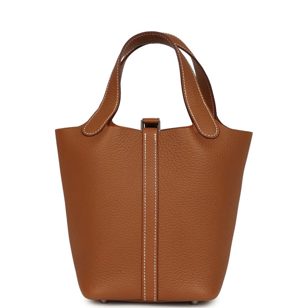 Hermès Picotin Lock 18 Gold Clemence Palladium Hardware