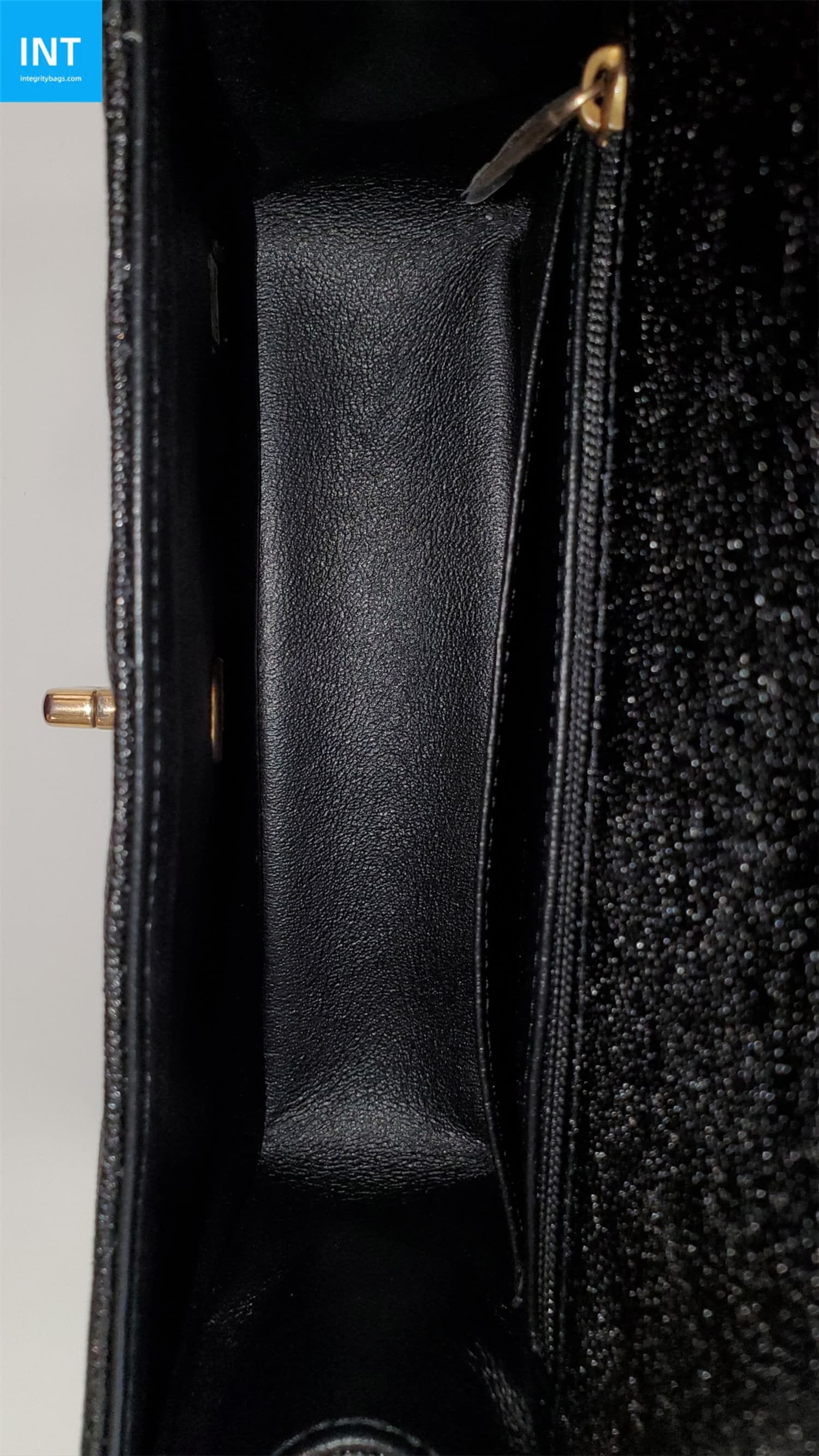 Chanel Top Handle Mini Rectangular, Black Caviar with Matte Gold Hardware