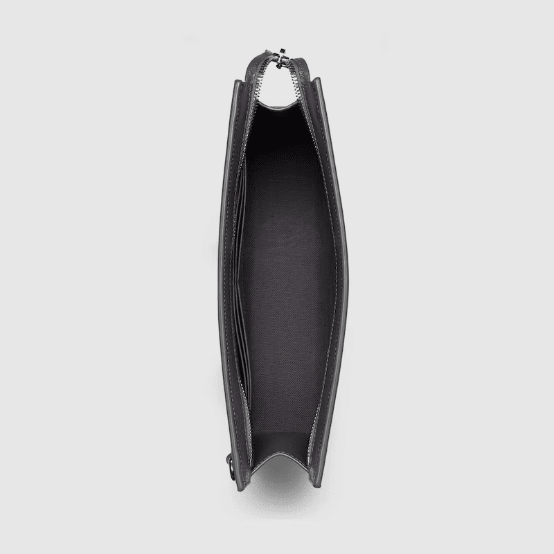 Gucci pouch with grey trim