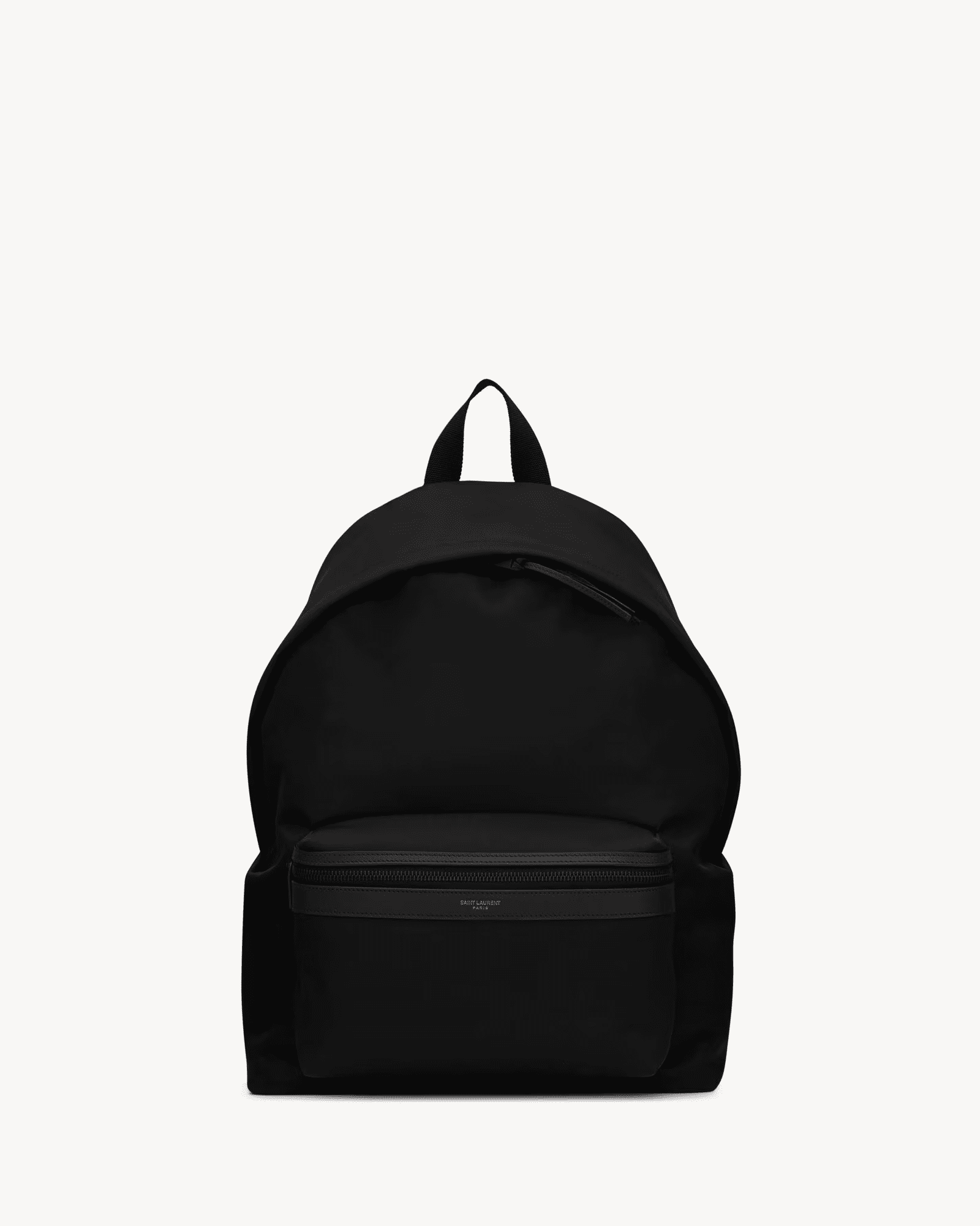 Saint Laurent City backpack in ECONYL®, smooth leather and nylon