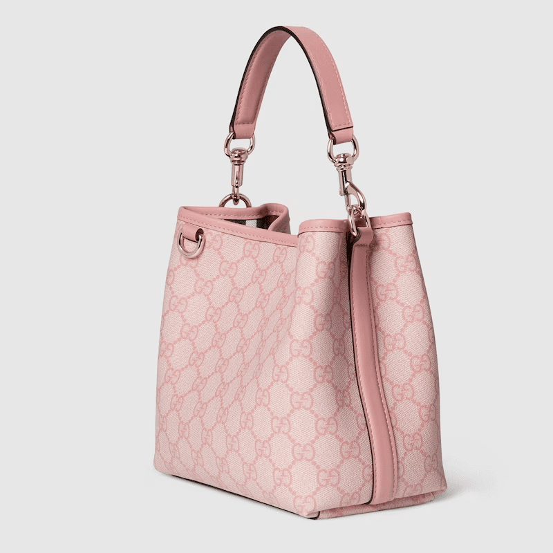 GUCCI EMBLEM SMALL BUCKET BAG
