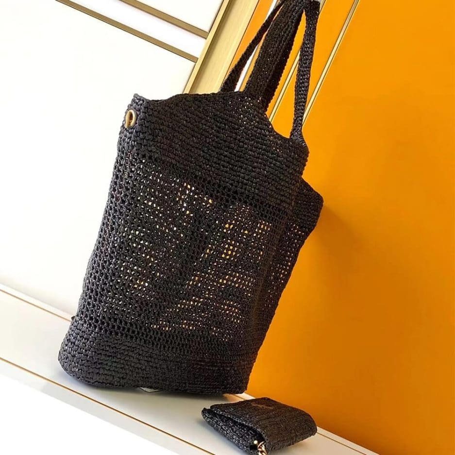 SAINT LAURENT ICARE IN RAFFIA